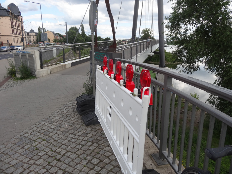 Molenbrücke Umleitung 2106 absperrung