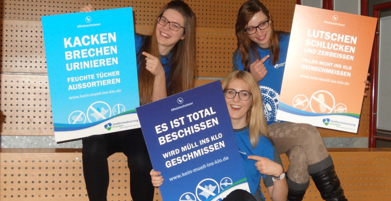 Klärwerk kein muell ins klo Poster