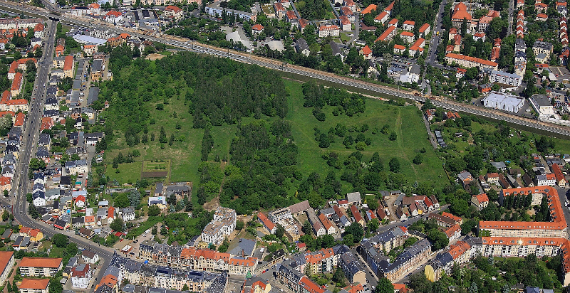 Hufeweisen Trachau Luftbild