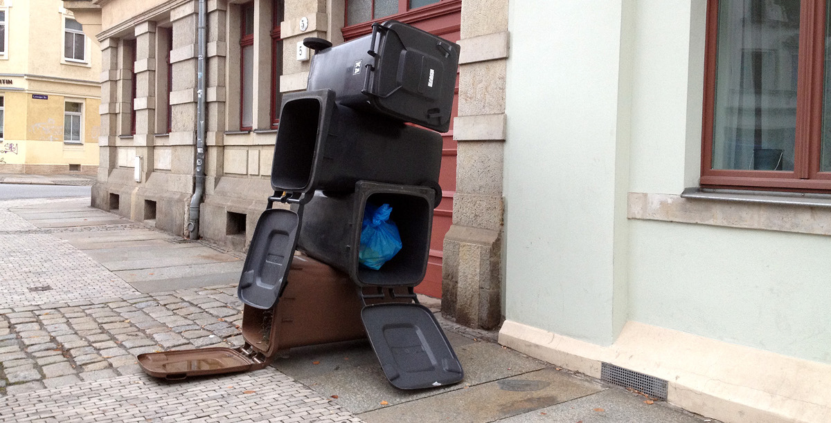 mülltonnen leisniger platz