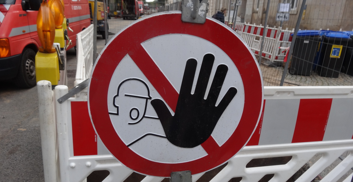 Drewag Fernwärme Baustelle