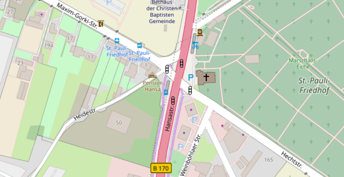 hansastrasse kreuzung