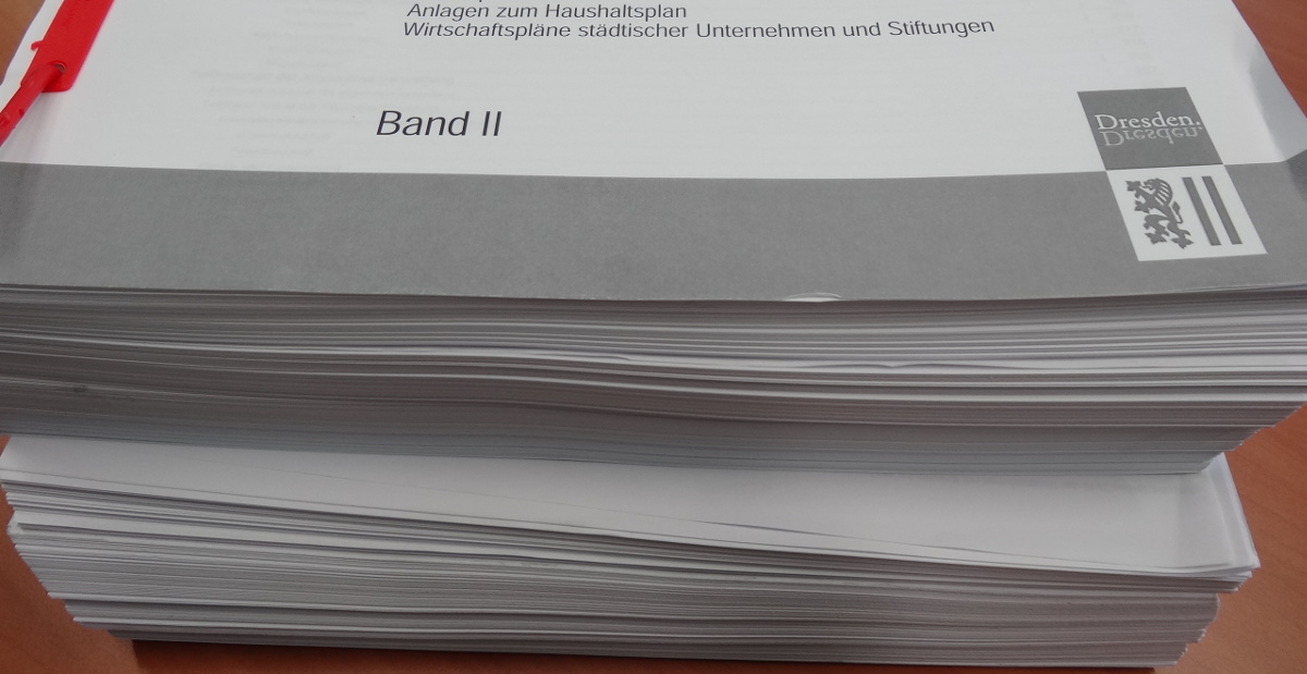 Haushalt Entwurf Paket