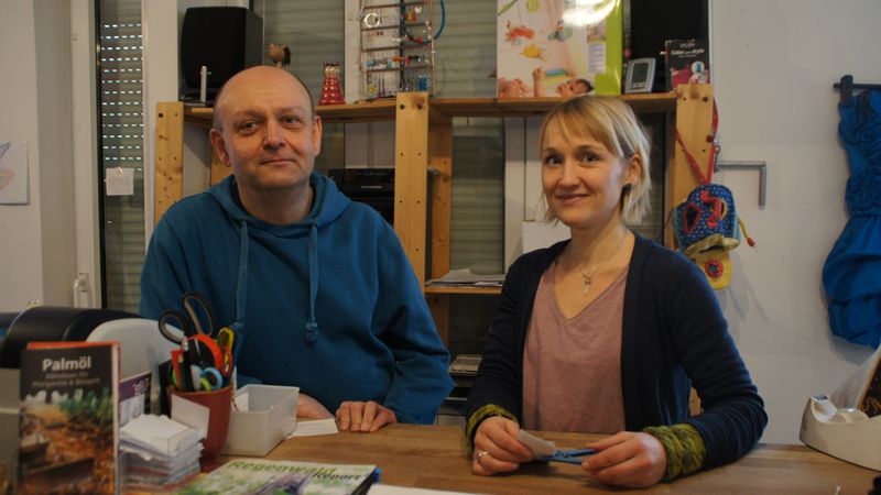 Andreas Grolms und Florence Scharfe