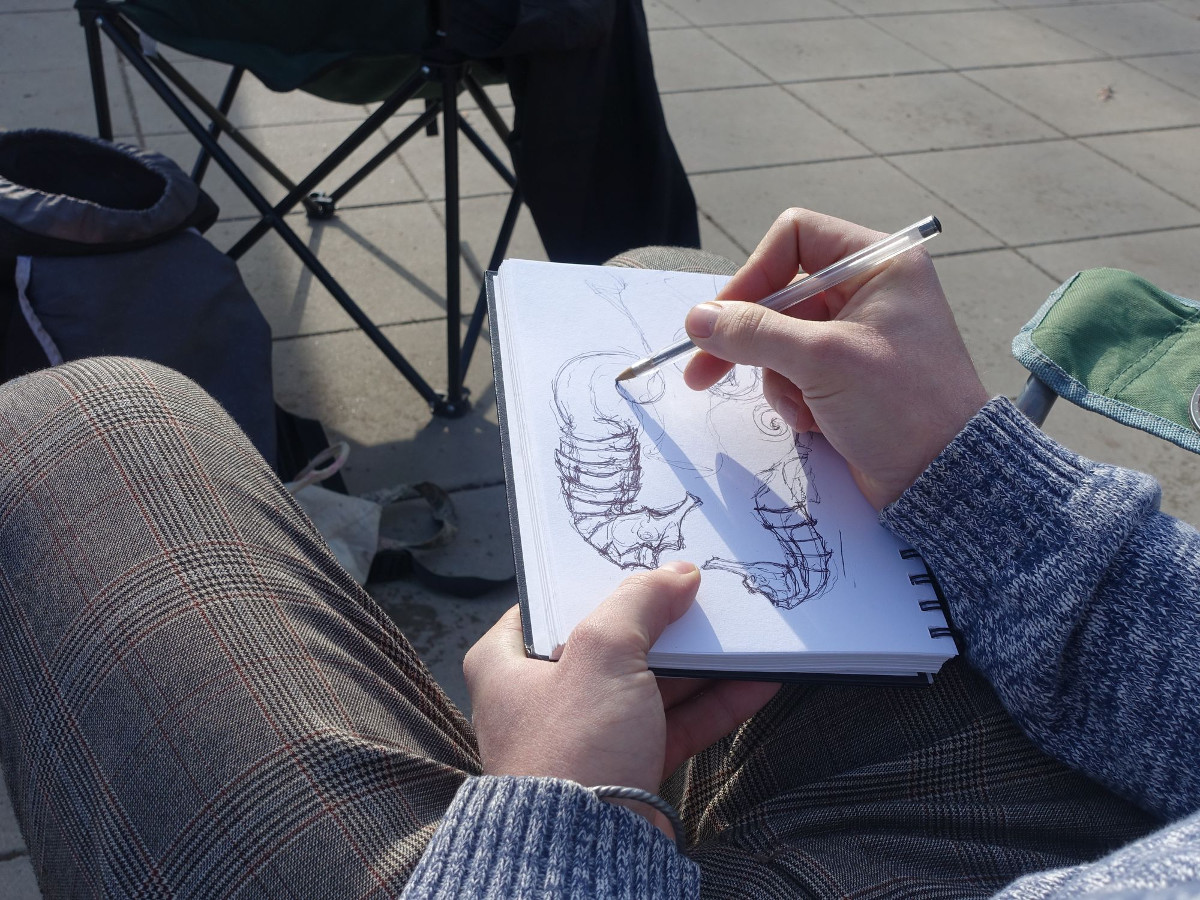 Graffiti Seepferdchen