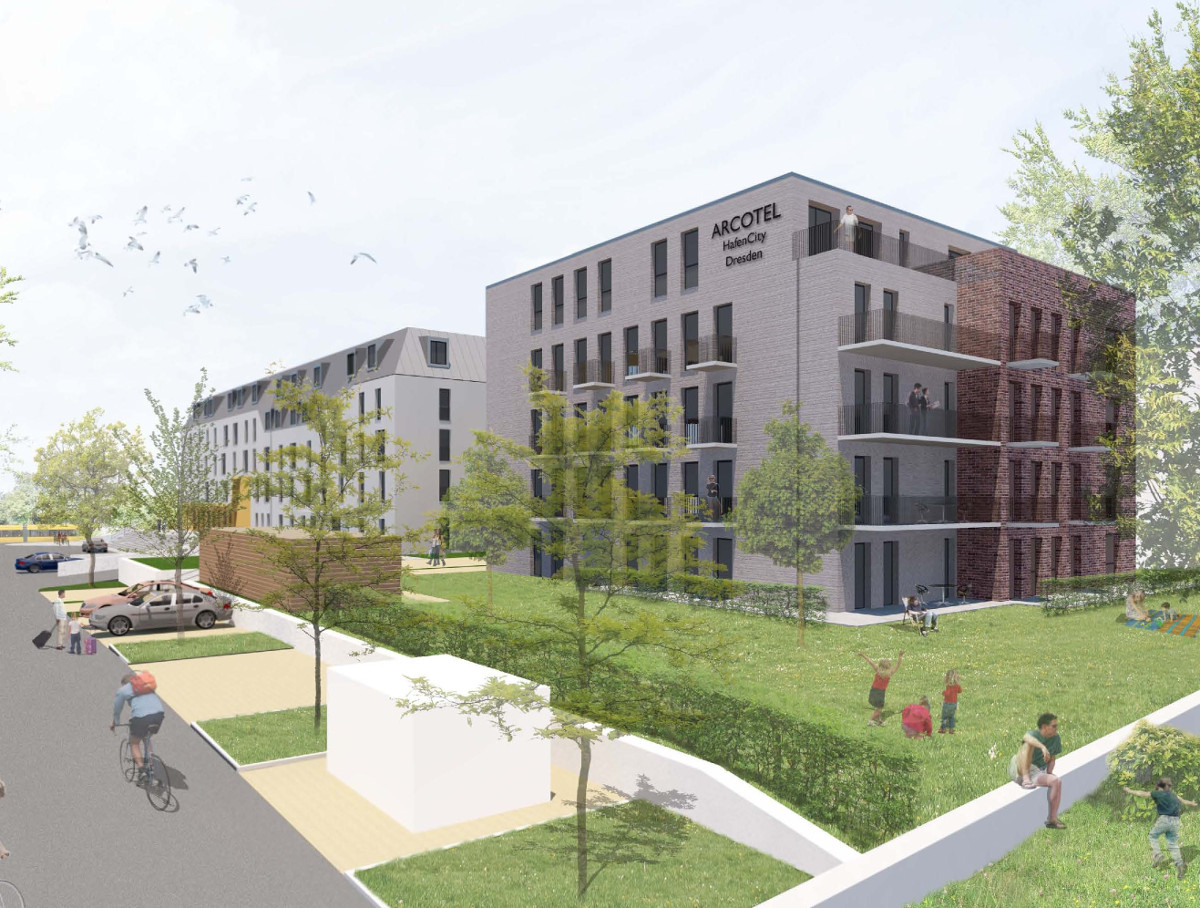 Arcotel Visualisierung Appartmenthaus