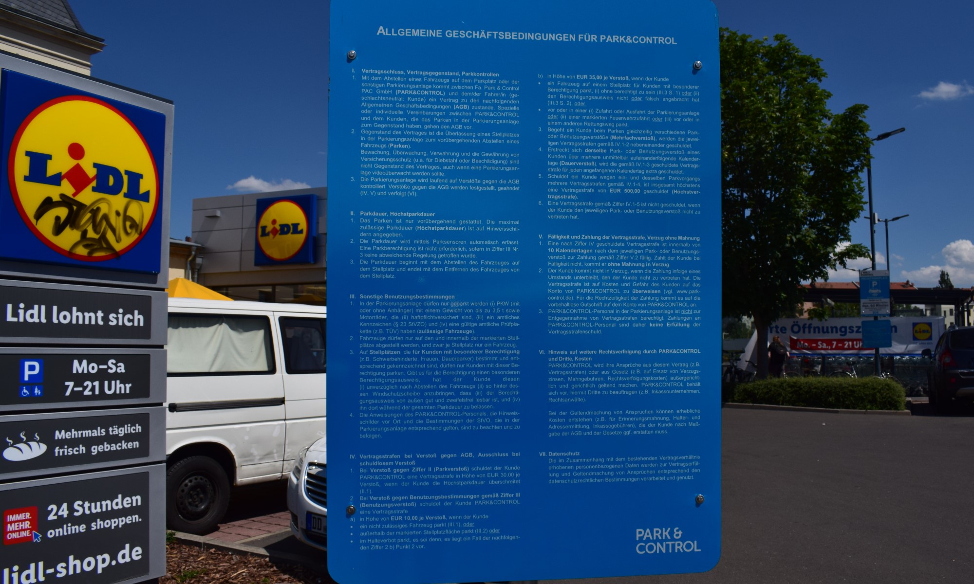 lidl parkplatz agb