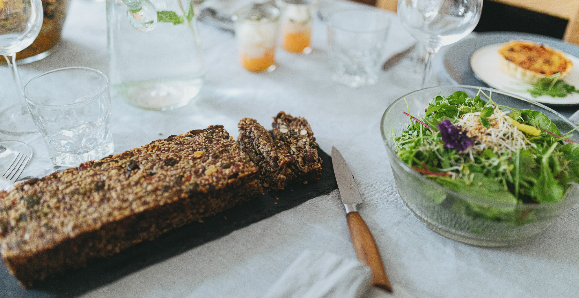 Wohnzimmerdinner Tafel
