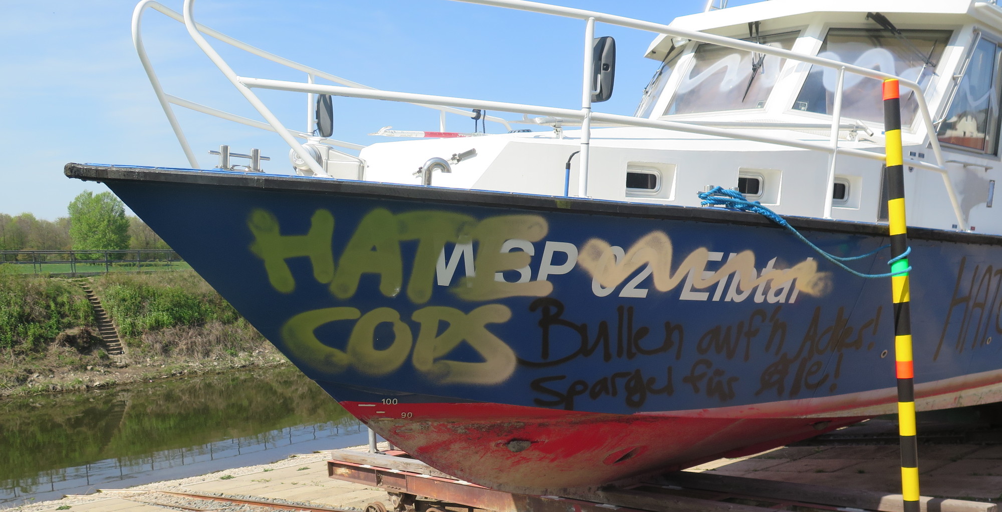 Einsatzboot der Wasserschutzpolizei