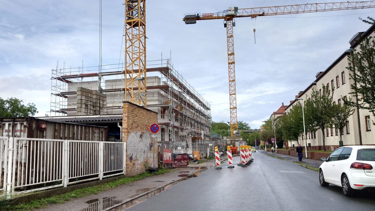 Diese Neubauten sollen an das Fernwärmenetz angeschlossen werden.