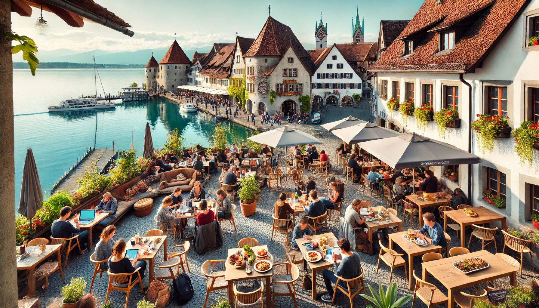 Café in Konstanz - Visualisierung: KI