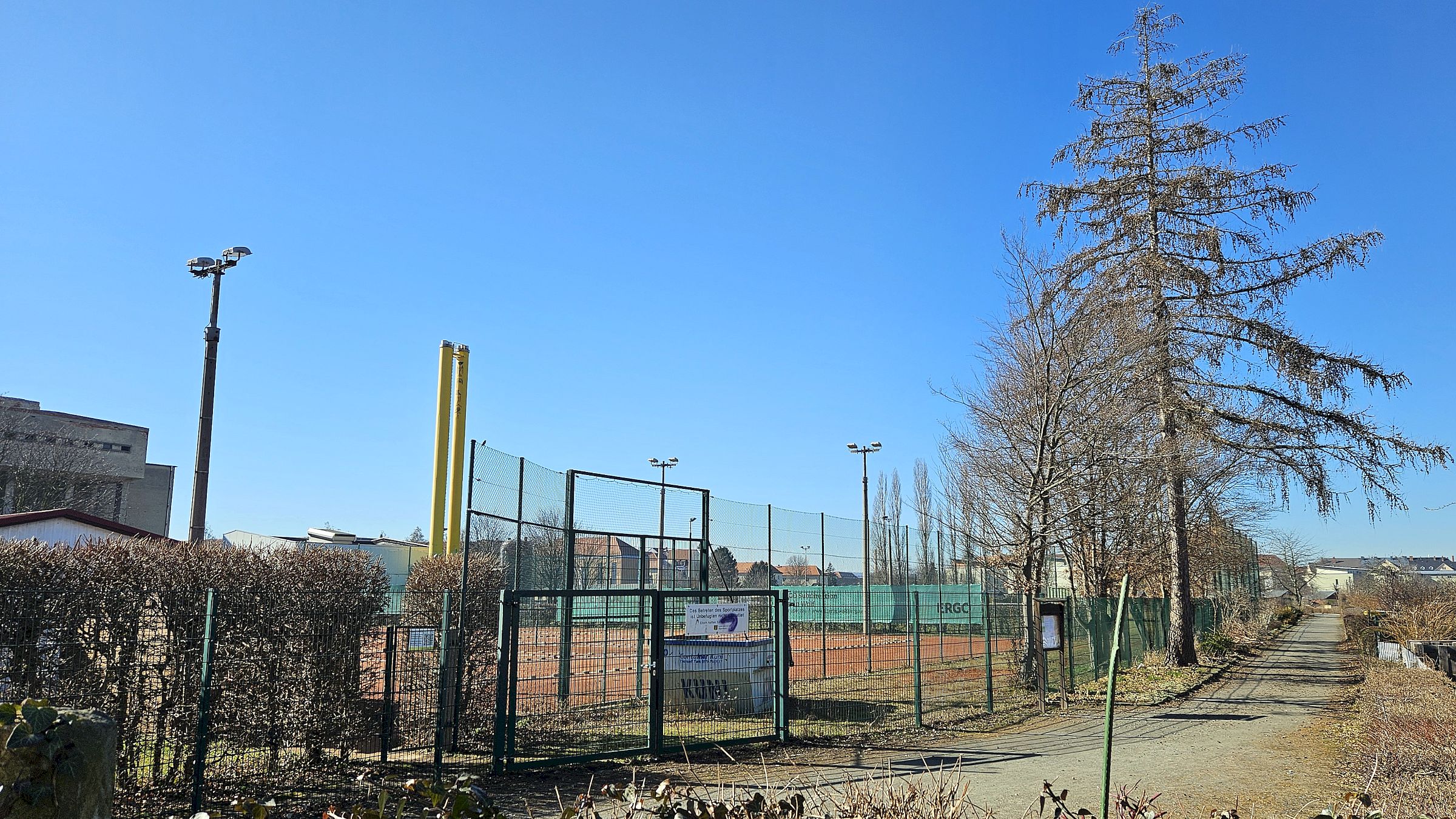 Tennisplätze an der Wüllnerstraße - Foto: J. Frintert