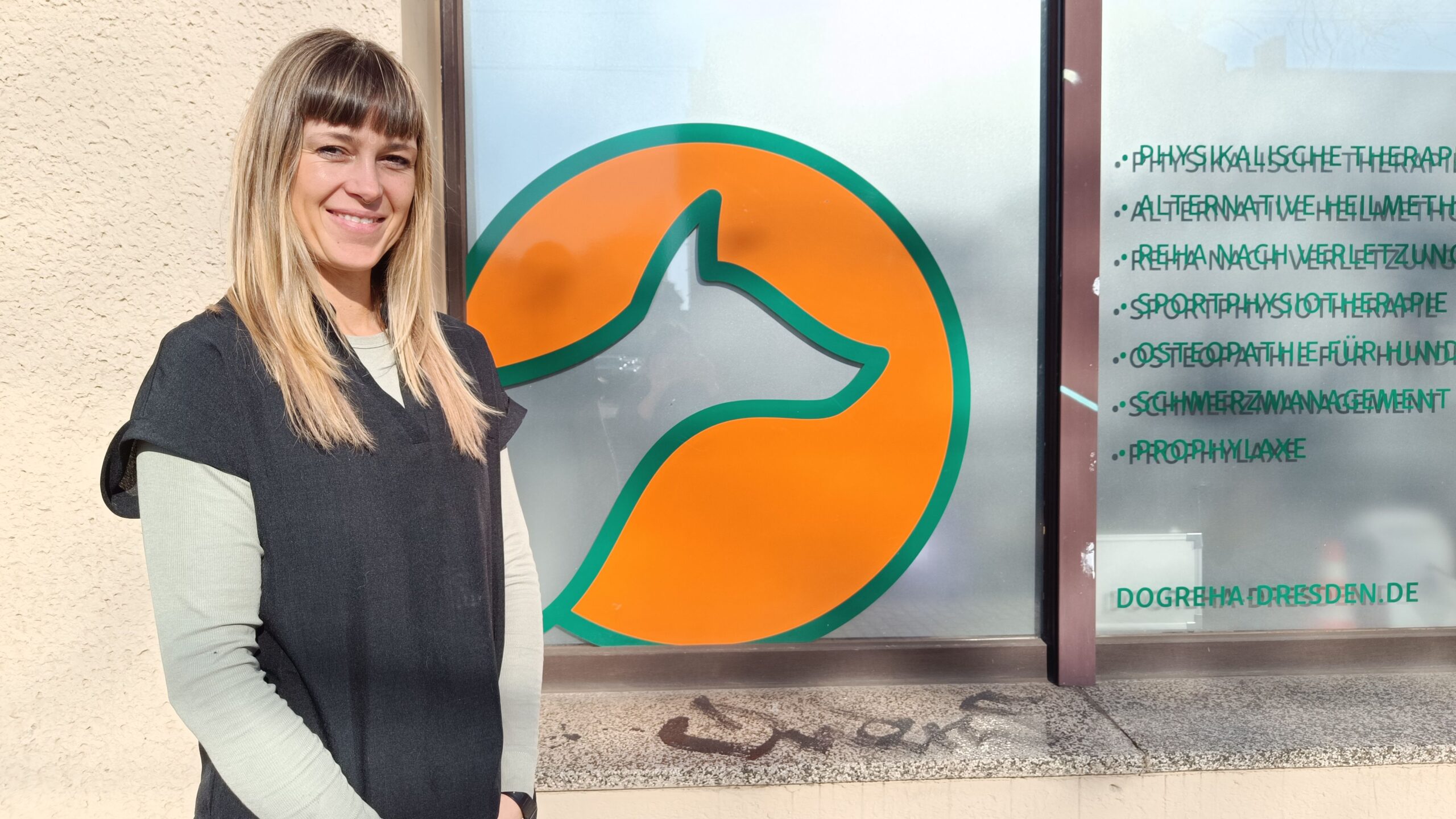 Die Praxis für Hundephysiotherapie und Osteopathie befindet sich auf der Großenhainer Straße. 