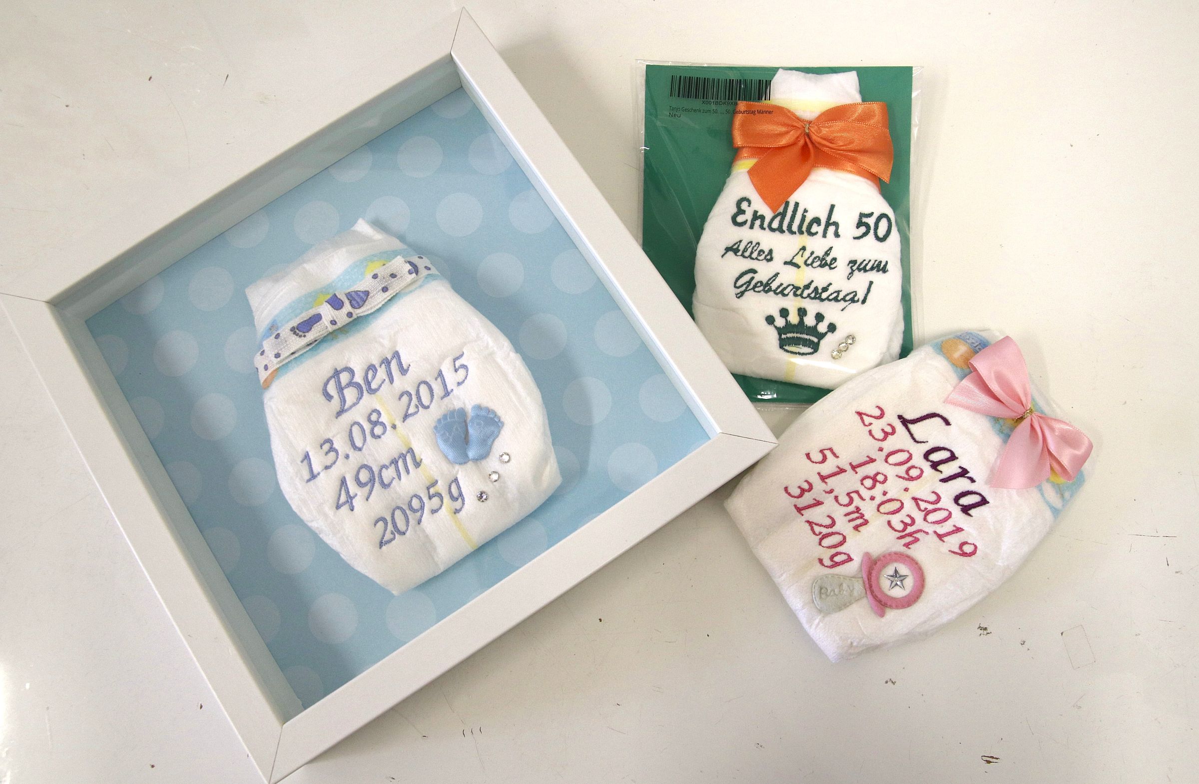 Muster für bestickte Windeln - Foto: S. Mutschke