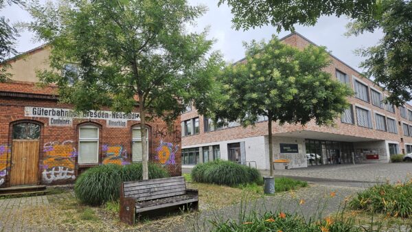 Auf dem Gelände am alten Güterbahnhof ist der Schulcampus mit Gymnasium und Oberschule entstanden. Foto: J. Frintert