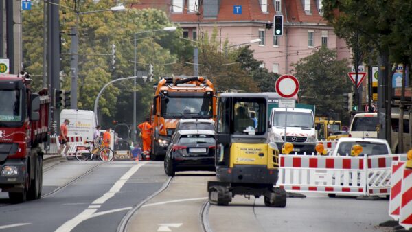 Die Weiche in Altpieschen wurde erfolgreich ausgetauscht. Foto: J. Frintert