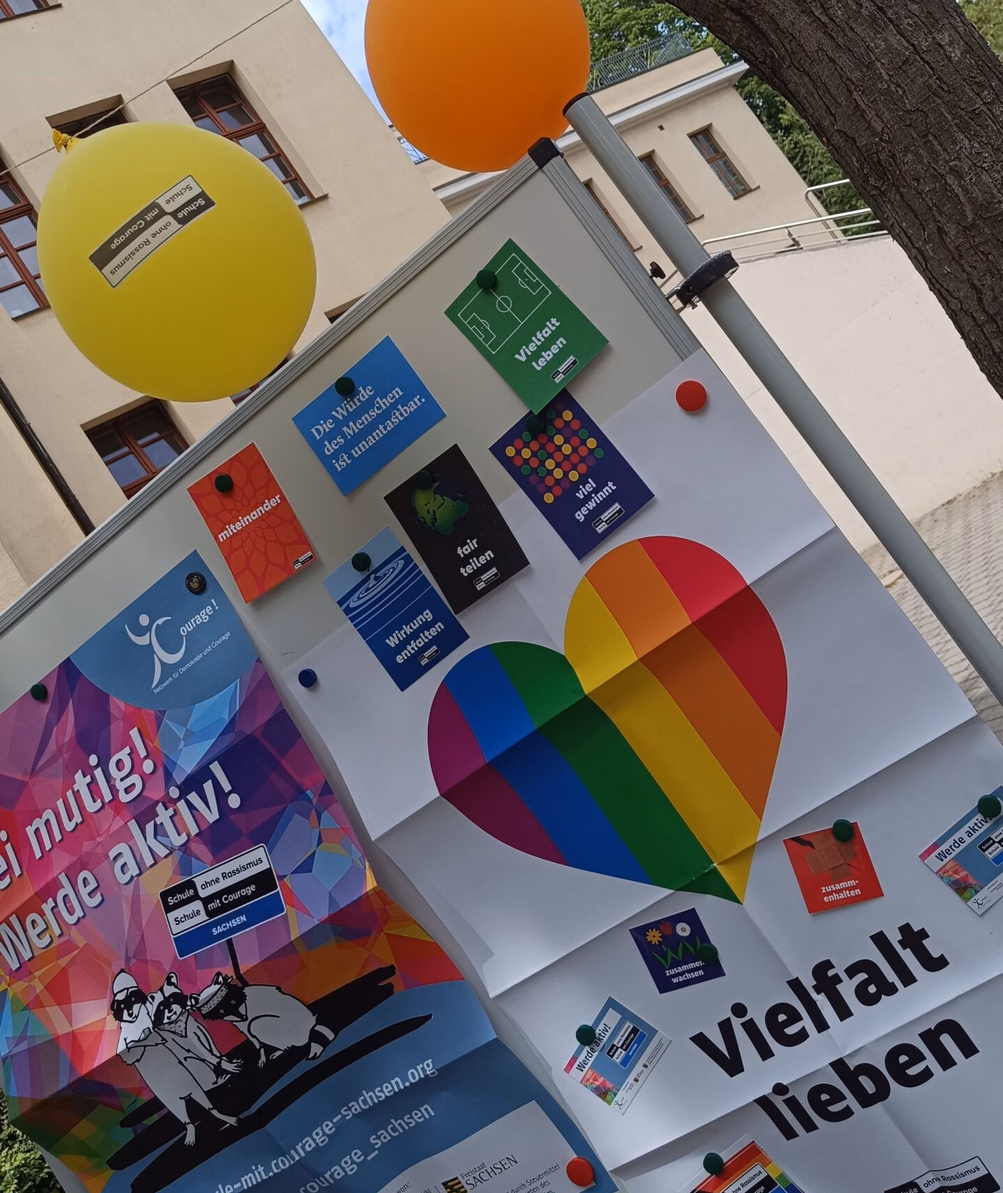 Vielfalt lieben - am Pestalozzi-Gymnasium gelebte Realität. Foto: S. Reichel