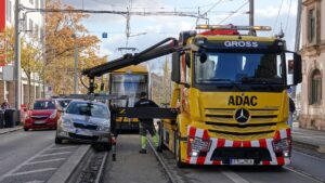 Unfall auf der Leipziger Straße - Foto: R. Halkasch