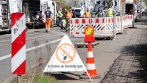Arbeiten an Gasleitung an der Sternstraße - Foto: R. Halkasch