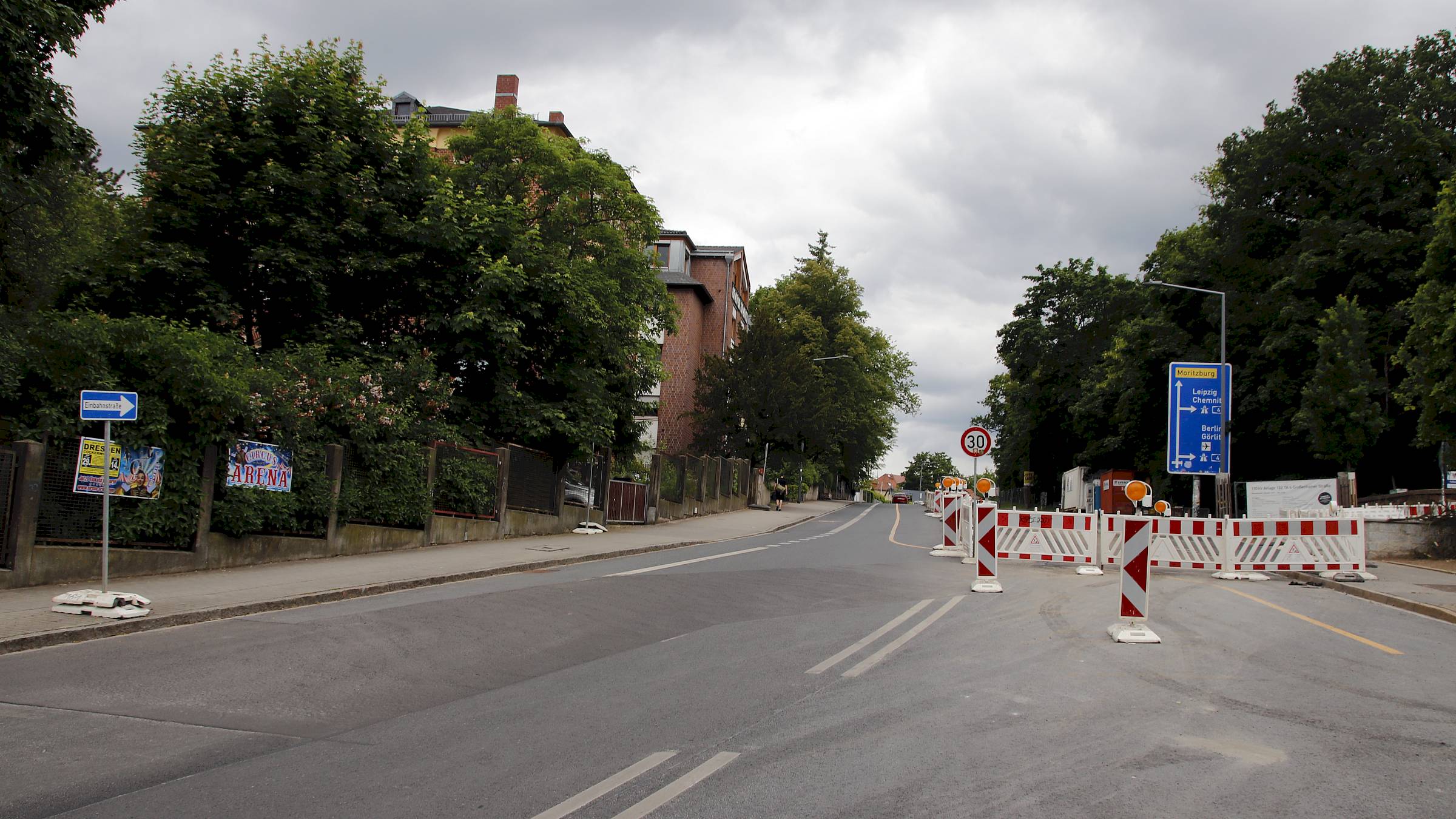Baustelle an der Großenhainer Straße - Foto: J. Frintert