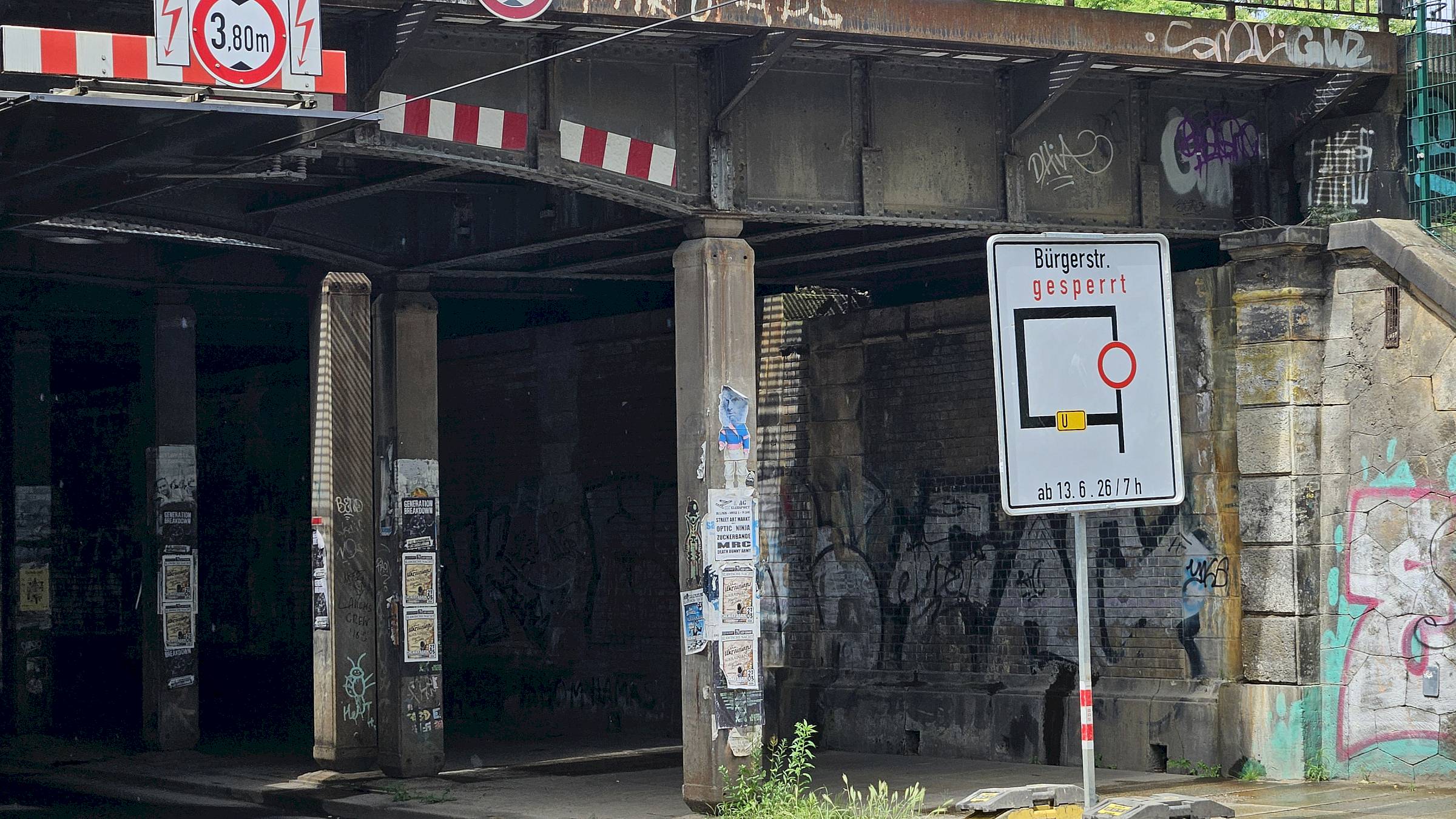 Ab Sonnabend ist die Bürgerstraße teilweise gesperrt. Foto: J. Frintert