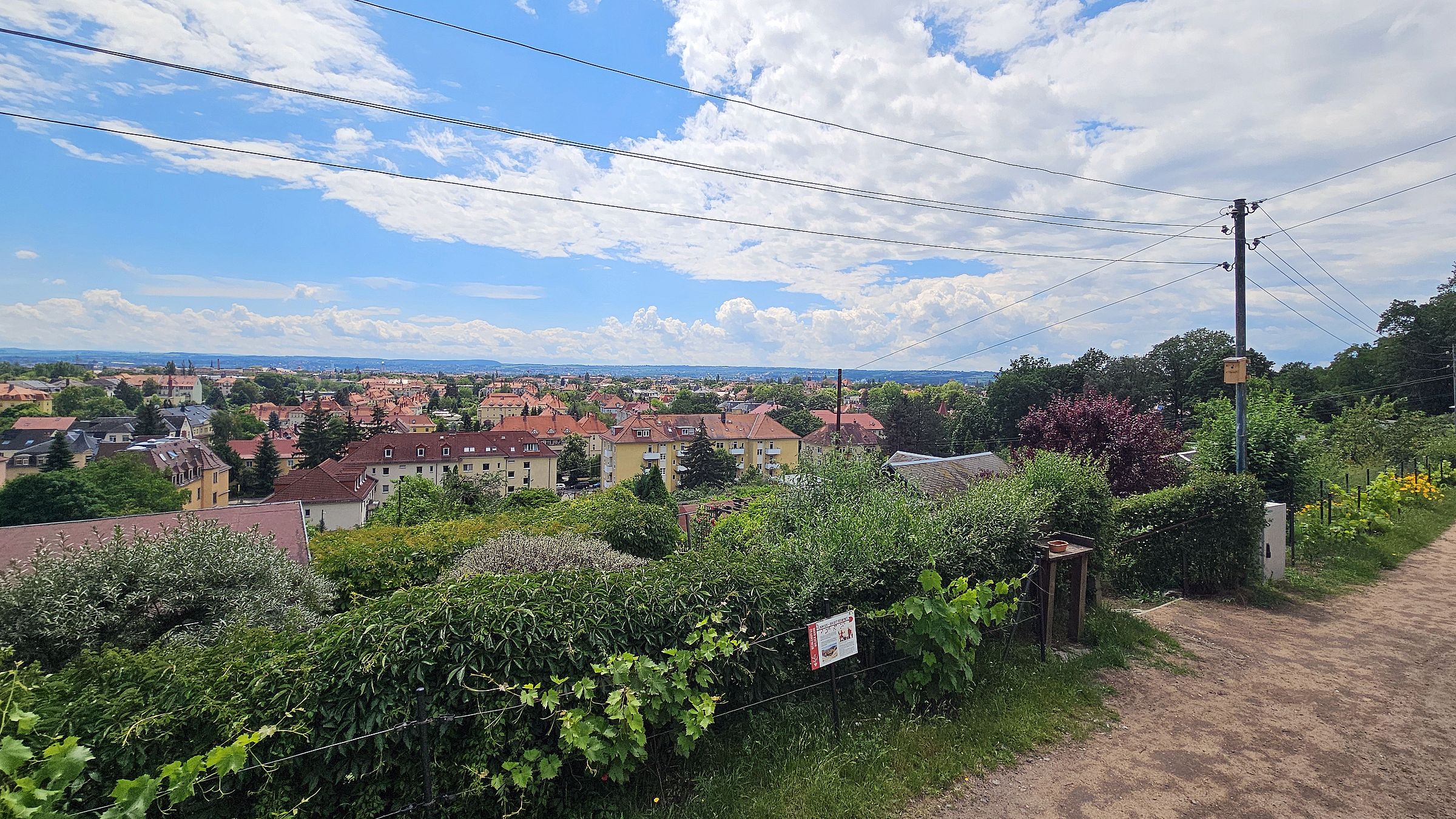 Top Aussicht für Kleingärtner und Besucher - Foto: J. Frintert