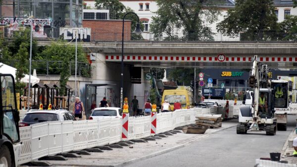 Bauarbeiten am S-Bahnhof Pieschen - Foto: J. Frintert