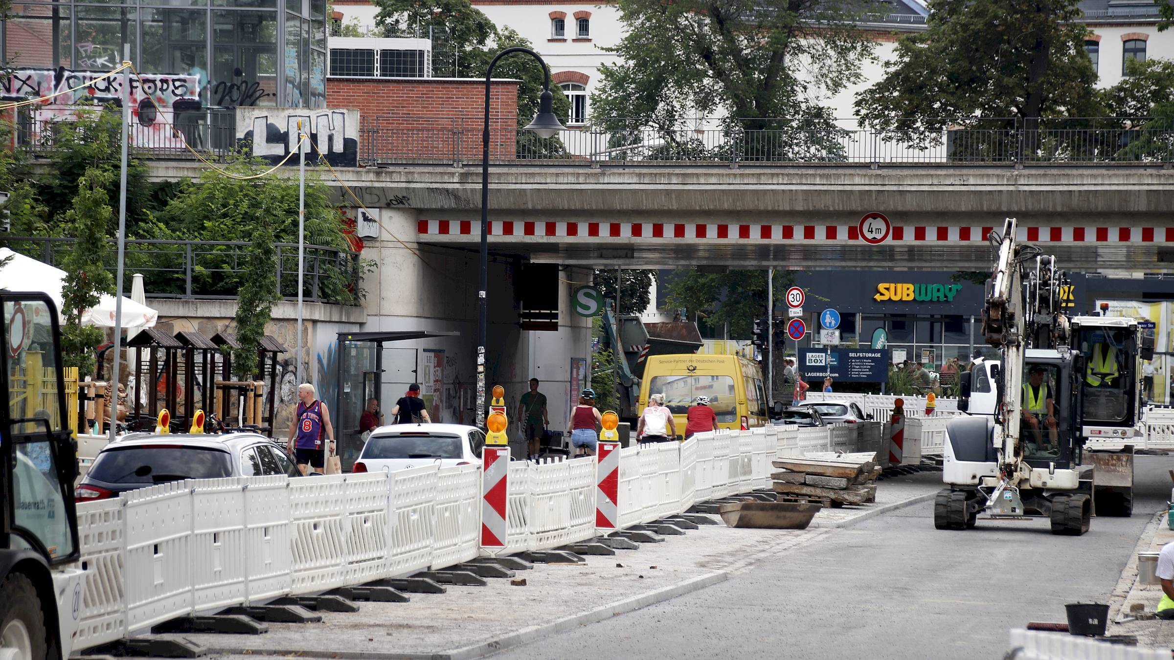 Bauarbeiten am S-Bahnhof Pieschen - Foto: J. Frintert